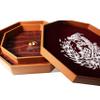 Fantasydice 12" Fire Dragon Eye Dice Tray with Lid  Extra-Large Octagon with Dice Staging Area, Holds 7 Full Dice Sets  Ideal for Tabletop RPGs and Board Games view 4