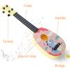 YOLOPLUS+ 17 Inch Toddler Ukulele Guitar Toy 4 Strings Mini Guitar for Kids - Children Musical Instruments Educational Learning Toy (17 inch Pink Color) view 3