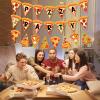 Fangleland Pizza Party Time Pennant Banner - Fast Food Pizza Sign Garland for Baby Shower, Birthday Party Supplies view 4