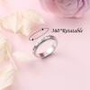 HOOHWE Anxiety Ring for Women 925 Sterling Silver Believe in you like I do Spinner Fidget Rings Worry Relieving Boredom ADHD Autism Band Rings Anti Stress Jewelry for Women Men Size 8 view 4