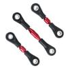 Hbaebdoo 3Pcs Metal Steering Rod Link Rod Tie Rod for TT-01 TT01 1/10 RC Car Upgrade Parts Accessories,Red view 2
