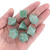 Loveliome 7 PCS Polyhedral DND Dice Stone Crystal Set for RPG Role Playing Games Dungeons and Dragons Table Games, Green Aventurine view 1