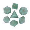 Loveliome 7 PCS Polyhedral DND Dice Stone Crystal Set for RPG Role Playing Games Dungeons and Dragons Table Games, Green Aventurine view 2