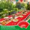 8 Pcs Christmas Tablecloth Rectangle - 54 x 108 Inch Winter Snowflakes Disposable Plastic Table Cover for Xmas Home Party Decor (Snowflake) view 3