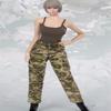 Fremego 1/6 Scale Female Clothes,Female Vest Camo Pants Clothing for 12inch PH TBL JO Action Figure Body Doll (I) view 1
