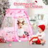 Wilhunter Baby Ball Pit for Toddler with 50 Balls, Kids Pop Up Play Tent for Girls, Princess Toys for Children Indoor & Outdoor Playhouse with Carry Bag (Pink: Pink/White/Gray, 109x90cm/50 Balls) view 3