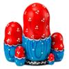 MUARO Russian Nesting Dolls Matryoshka Wood Stacking Nested Set 5 Pieces Handmade Wooden Doll Cat view 3