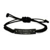 Amangny Don't Bother Me, I'm Juggling. Juggling Black Rope Bracelet, Funny Juggling, Engraved Bracelet for Friends view 1