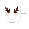 Sewroro Antler Headband, Reindeer Antler Hair Hoop Reindeer Headband with Plush Ears Elk Headwear for Christmas Birthday Costume Party view 4