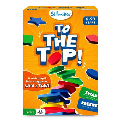 Skillmatics Board Game - to The Top, Matching & Balancing Game with a Twist, Match Colors & Shapes, Gifts & Fun Family Friendly Game