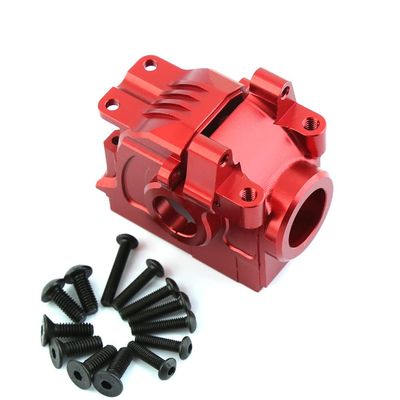 WLYEJEA Aluminum Assembled Transmission Case Gearbox #6880#6881 Front Rear Gearbox Differential Housings RC Car Part Fit for Traxxas 1/10 Hoss Rustler Slash Stampede XO-1 4X4