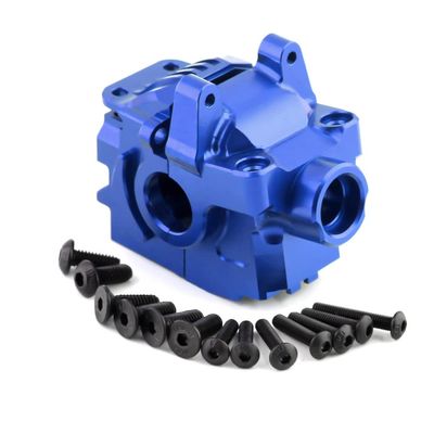 WLYEJEA Aluminum Assembled Transmission Case Gearbox #6880#6881 Front Rear Gearbox Differential Housings RC Car Part Fit for Traxxas 1/10 Hoss Rustler Slash Stampede XO-1 4X4