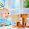 Wooden Letter Piggy Bank for Kids Boys Girls Large 26 Alphabet Money Bank Personalized Custom Name Transparent Saving Coin Bank, Perfect Christmas,Birthday Gift for kids Adults and Home Decoration (F) view 2