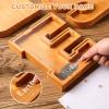 Wooden Letter Piggy Bank for Kids Boys Girls Large 26 Alphabet Money Bank Personalized Custom Name Transparent Saving Coin Bank, Perfect Christmas,Birthday Gift for kids Adults and Home Decoration (F) view 4