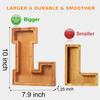 Wooden Letter Piggy Bank for Kids Boys Girls Large 26 Alphabet Money Bank Personalized Custom Name Transparent Saving Coin Bank, Perfect Christmas,Birthday Gift for kids Adults and Home Decoration (O) view 4