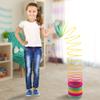Srenta Giant Rainbow Coil Springs Toy  2 Pack Extra Large Toy Coils Spring | 6  Huge Rainbow Coil Spring Plastic, Big Walking Spring Toy, Magic Big Coil Springs Toys & Party Favors for Kids view 4