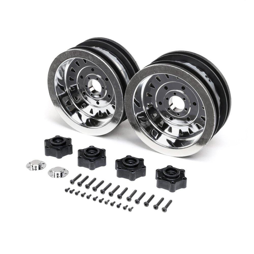 Losi D&D Mega Truck Wheel Chrome 2 LMT Mega LOS44005 RC Tire