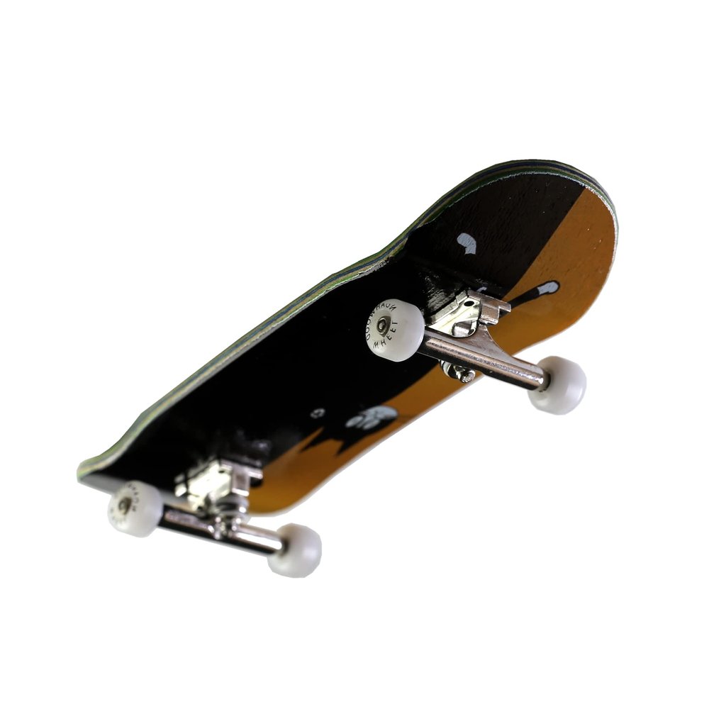 NOAHWOOD Wooden Fingerboard Complete (Noah Team 9.5S Short Nose Short Tail) Hand Mould Made(+34mm Prince Silvery Trucks)(+NW Handmade PRO Logo Wheels ii)(Cat 2022)