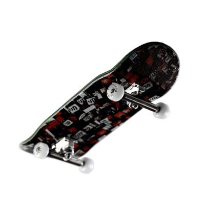 NOAHWOOD Wooden Fingerboard Complete (Noah Team 9.5S Short Nose Short Tail) Hand Mould Made(+34mm Prince Silvery Trucks)(+NW Handmade PRO Logo Wheels ii)(Wishing Locks)