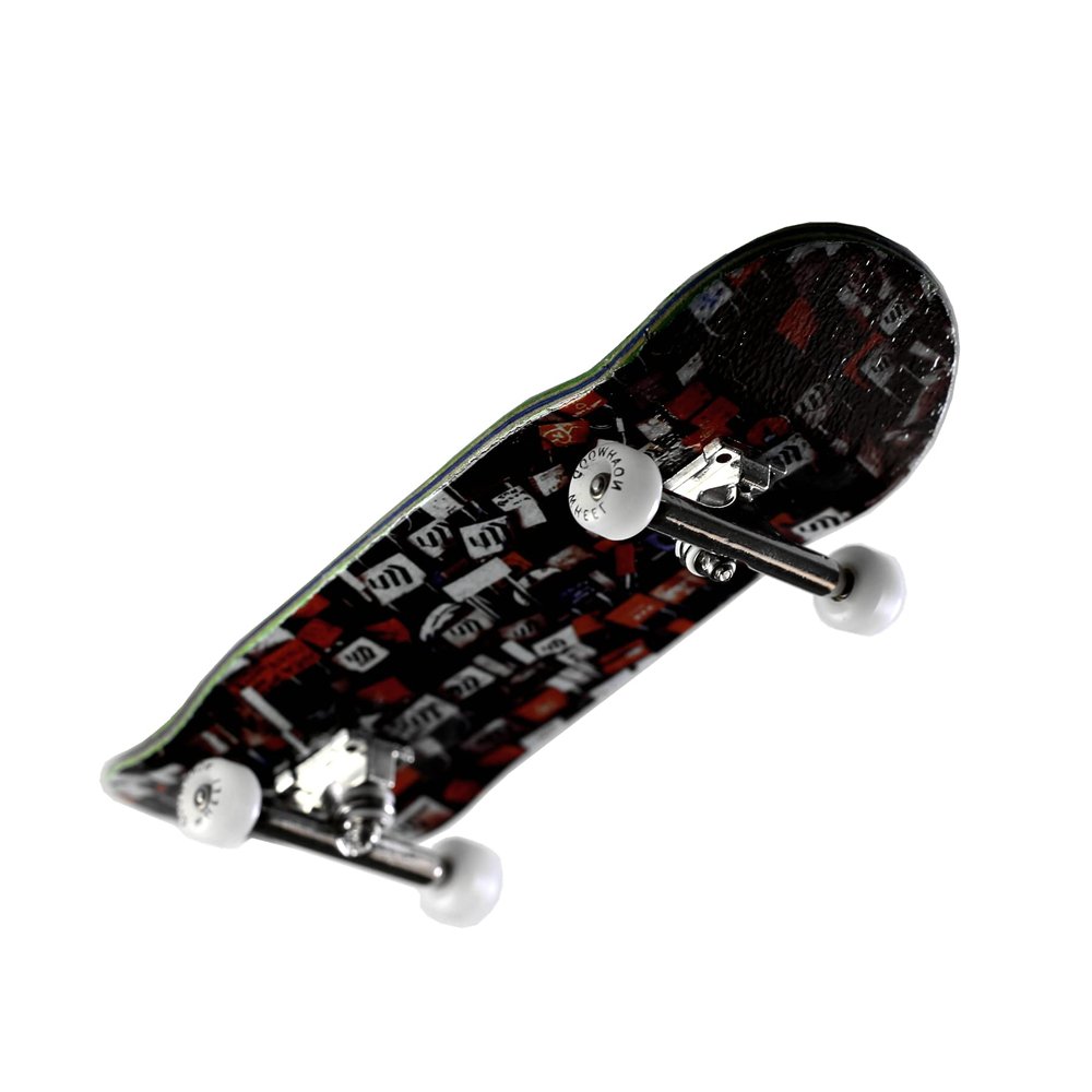NOAHWOOD Wooden Fingerboard Complete (Noah Team 9.5S Short Nose Short Tail) Hand Mould Made(+34mm Prince Silvery Trucks)(+NW Handmade PRO Logo Wheels ii)(Wishing Locks)