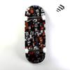 NOAHWOOD Wooden Fingerboard Complete (Noah Team 9.5S Short Nose Short Tail) Hand Mould Made(+34mm Prince Silvery Trucks)(+NW Handmade PRO Logo Wheels ii)(Wishing Locks) view 3