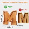 Wooden Letter Piggy Bank for Kids Boys Girls Large 26 Alphabet Money Bank Personalized Custom Name Transparent Saving Coin Bank, Perfect Christmas,Birthday Gift for kids Adults and Home Decoration (B) view 4