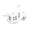 12 Pcs Plush Car Dice 6cm Dice Car Accessories Dice with Dots and Suction Cups for Car Interior Ornament Decoration view 4