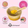 Abiie Octopod Bamboo Baby Bowl Set for 4 Months and Up  Mess-Free High Chair Suction Bowl with Spoon for Toddlers and Kids - Ergonomic Baby Feeding Essentials - 5.7" x 3" x 5.7" - Yellow view 2
