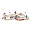 Manhattan Toy Alpine Express 49-Piece Wooden Toy Train Set with Scenic Accessories for Toddlers 3 Years and Up view 2