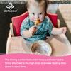 Abiie Octopod Bamboo Baby Bowl Set for 4 Months and Up  Mess-Free High Chair Suction Bowl with Spoon for Toddlers and Kids - Ergonomic Baby Feeding Essentials - 5.7" x 3" x 5.7" - Green view 4