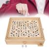 Wooden Maze Ball Large, Wooden Labyrinth Maze Game Educational Games Puzzle Toy Table Tilting Balance Board with for Dementia Adults Children Large Marbles Company Junior view 1