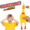 Liberty Imports 3 Pack: Rubber Chicken Toy, 14" Screaming Squawking Practical Joke Prank Noisemaker, Novelty Gag Gifts Party Favor Toys view 2