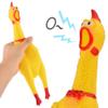 Liberty Imports 3 Pack: Rubber Chicken Toy, 14" Screaming Squawking Practical Joke Prank Noisemaker, Novelty Gag Gifts Party Favor Toys view 3