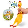 Liberty Imports 3 Pack: Rubber Chicken Toy, 14" Screaming Squawking Practical Joke Prank Noisemaker, Novelty Gag Gifts Party Favor Toys view 4