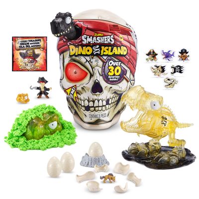 ZURU Smashers Dino Island Giant School Surprise Unboxing Dinosaur Collection Toy Styles May Vary, 7488
