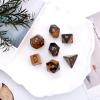 Loveliome 7 PCS Polyhedral DND Dice Stone Crystal Set for RPG Role Playing Games Dungeons and Dragons Table Games, Tiger's Eye view 3