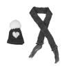1:12 Scale Dollhouse Mini Hats & Scarves Knitted Wool Winter Set with Heart Detail for Miniature Dolls Dollhouse Accessories and Displays view 1