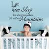 Let Him Sleep - Vinyl Wall Decal Nursery Quotes Love Wall Letterings for Boys Room Decoration(33x57" Black) view 1