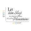 Let Him Sleep - Vinyl Wall Decal Nursery Quotes Love Wall Letterings for Boys Room Decoration(33x57" Black) view 3
