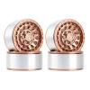 4PCS Metal 1.9 Beadlock Wheels Rim Wheel Hub for 1/10 RC Crawler Car Axial SCX10 90046 Traxxas TRX4 RC4WD D90 CC01 ( Color : Burgundy ) view 1
