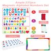 HELLOCUBE Classroom Magnetic Alphabet Letters - ABC 237 Pcs Letters Numbers & Pattern with Side Magnetic Board Foam for Kids Spelling | Learning view 2