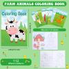 48 Pcs Farm Party Favors Bulk Coloring Books Animals Mini Coloring Books Bulk for Kid DIY Art Drawing Book Set for Cow Sheep Farmhouse Theme Barnyard Birthday Goodie Bag Filler Class Return Gift view 2