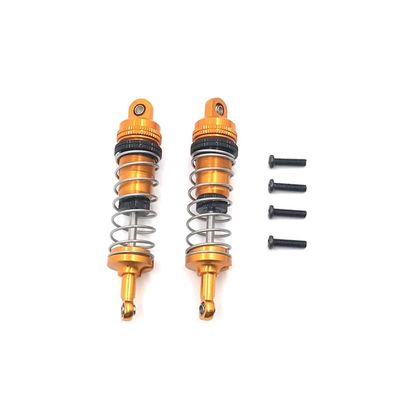 Greendhat Compatible with WLtoys 144010 144001 144002 124016 124017 124018 124019 RC Car All-Metal Upgrade Parts, Modified Hydraulic Shock Absorber ( Color : Gold )