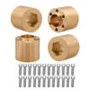 Brass Weights 6mm 9mm 12mm 15mm 22mm Wheel Hex Hub Widen Adapter for 1/10 RC Crawler 1.9 2.2 Wheels Rims SCX10 TRX4 (18.4mm) view 1