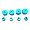 Greendhat 4PCS 5mm to 12mm Metal Combiner Wheel Hub Hex Adapter for WPL D12 C24 C34 B24 B36 MN D90 D99 RC Car Upgrade Parts ( Color : Blue ) view 1