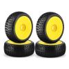 116Mm 1/8 Scale RC Buggy Tires 17Mm Hex RC Wheels and Tires for ARRMA Typhon Redcat Team Losi Kyosho VRX HSP ( Color : Yellow ) view 1