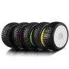 116Mm 1/8 Scale RC Buggy Tires 17Mm Hex RC Wheels and Tires for ARRMA Typhon Redcat Team Losi Kyosho VRX HSP ( Color : Yellow ) view 2