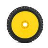 116Mm 1/8 Scale RC Buggy Tires 17Mm Hex RC Wheels and Tires for ARRMA Typhon Redcat Team Losi Kyosho VRX HSP ( Color : Yellow ) view 3