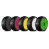 116Mm 1/8 Scale RC Buggy Tires 17Mm Hex RC Wheels and Tires for ARRMA Typhon Redcat Team Losi Kyosho VRX HSP ( Color : Yellow ) view 4