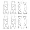 8Pcs Metal Front & Rear Suspension Arm Set 7729 7730 7731 for Traxxas X-Maxx XMAXX 1/5 8S 6S RC Car Upgrade Parts ( Color : Silver ) view 1
